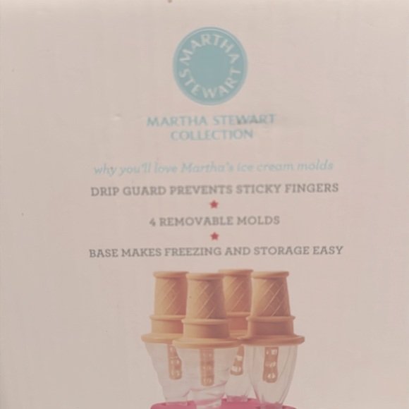 NWT Martha Stewart Collection brand new in box! 4 Ice Cream Molds - Picture 5 of 5